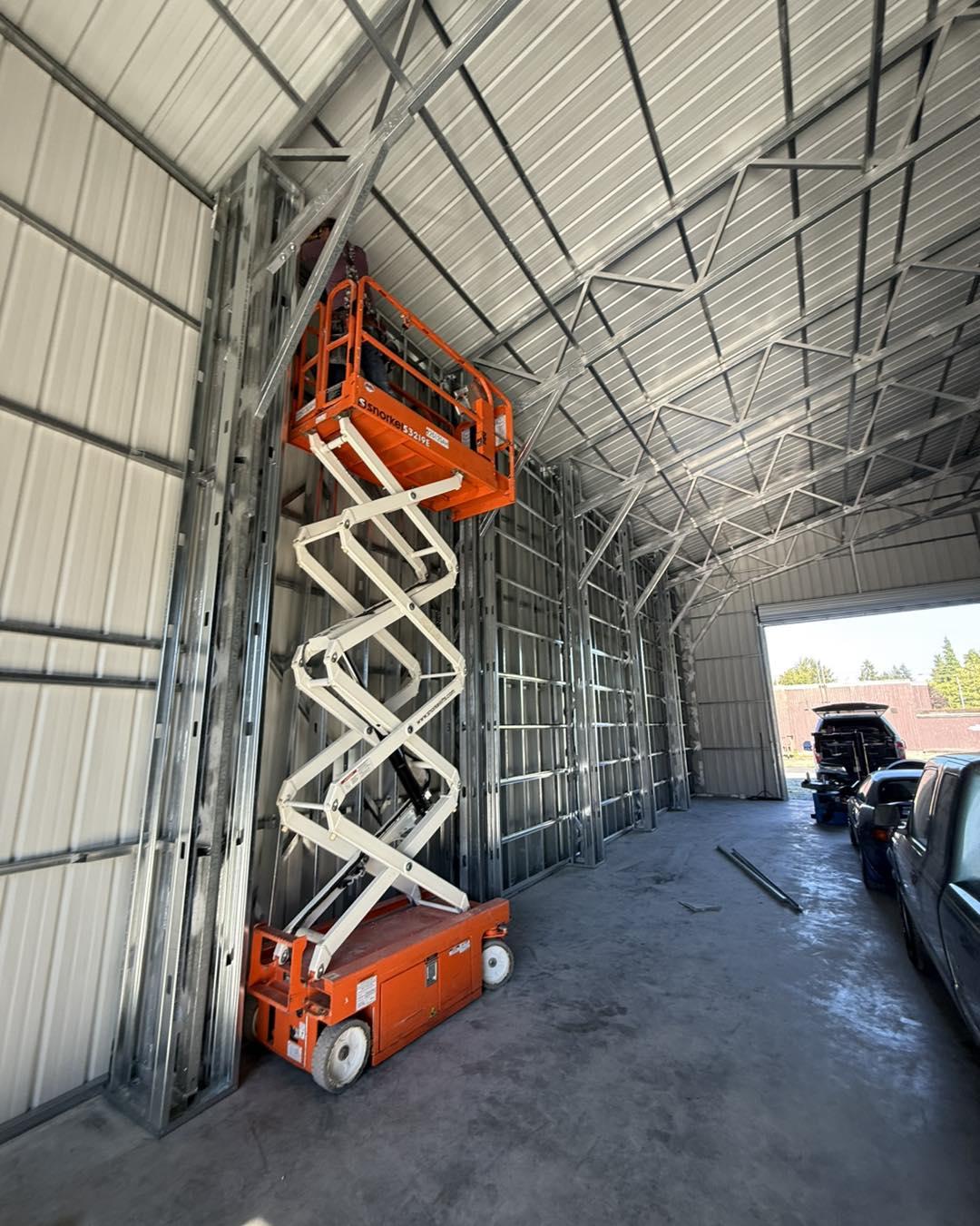 Steel-frame ADU structure under construction by Ideal Construction