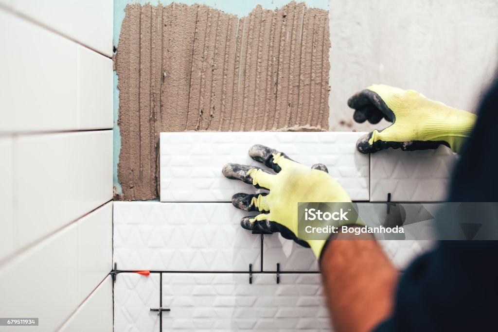 Finished bathroom remodel with heated floors and custom tile work