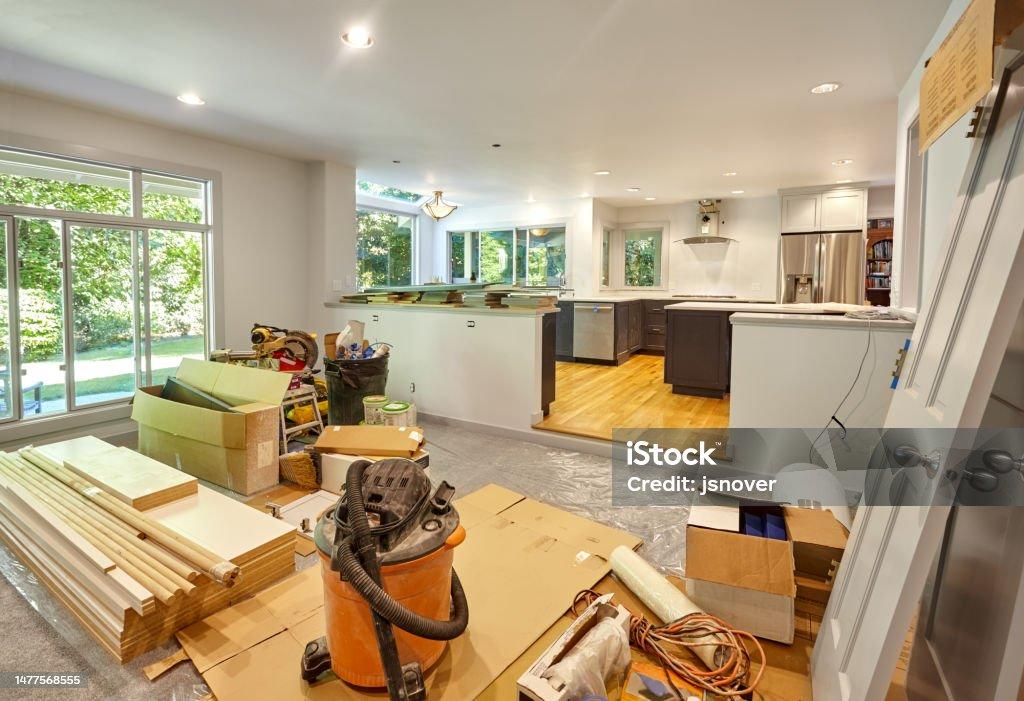 Completed home remodel with updated finishes and modern functionality